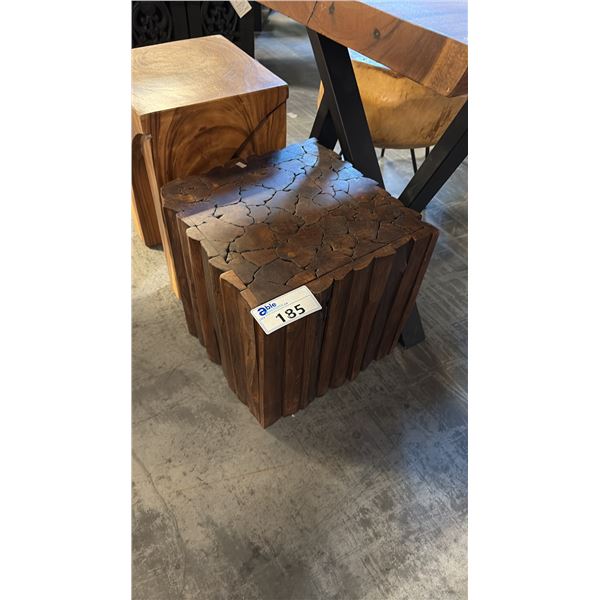 EXOTIC RECLAIMED WOOD MENAGERIE TABLE/STOOL