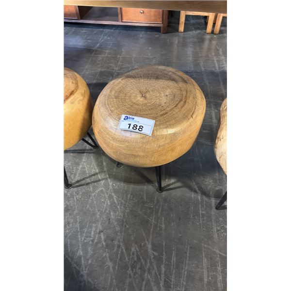 EXOTIC SUAR WOOD BLOCK STOOL