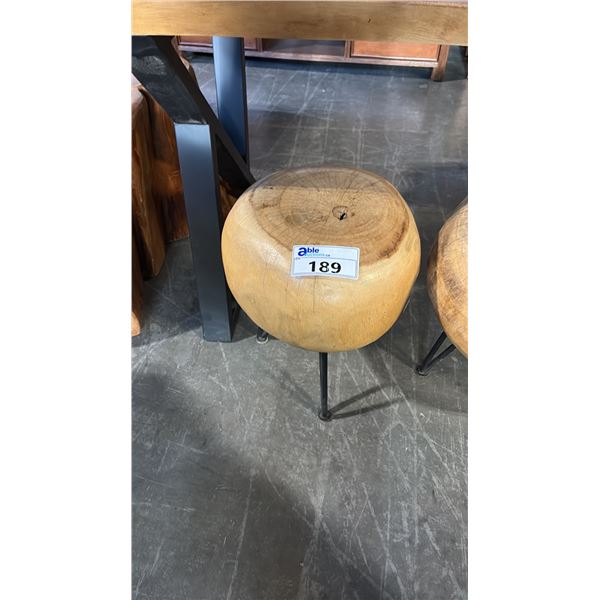 EXOTIC SUAR WOOD BLOCK STOOL