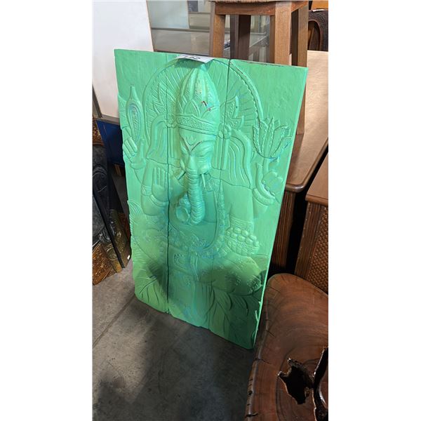 ASIAN THEMED WOOD WALL HANGING 22"X40" WALL HANGING