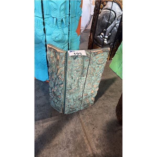 ASIAN THEMED WOOD WALL HANGING 16"X24" WALL HANGING