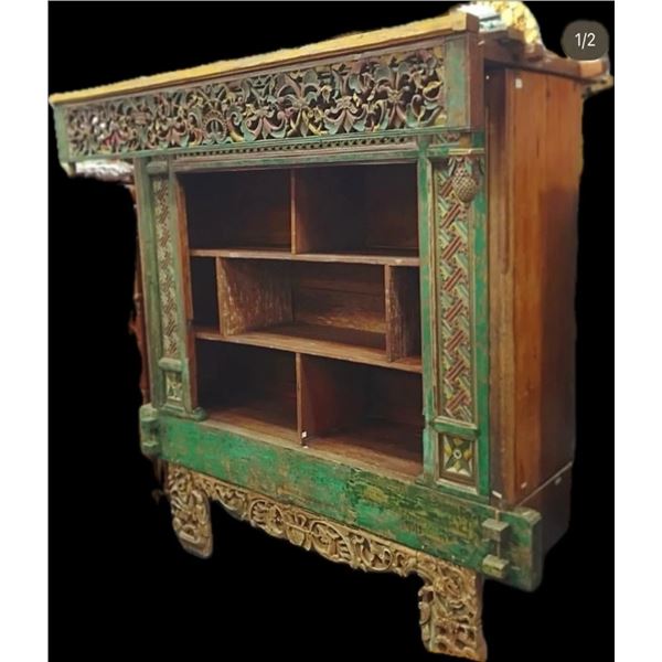 JAVAN HEAVILY CARVED CABINET
