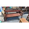 Image 1 : EXOTIC WOOD BENCH 61"W