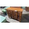 Image 1 : EXOTIC SUAR WOOD HALL CABINET 38" X 14" X 32"