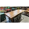 Image 1 : EXOTIC LIVE EDGE DINING TABLE 79" X 36"