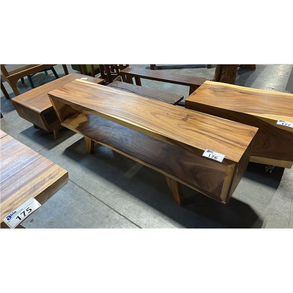 EXOTIC LIVE EDGE TV CONSOLE TABLE 67"W