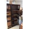 Image 1 : EXOTIC SUAR WOOD 71"X30" 4 TIER BOOKCASE