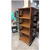 Image 1 : EXOTIC SUAR WOOD 71"X30" 4 TIER BOOKCASE