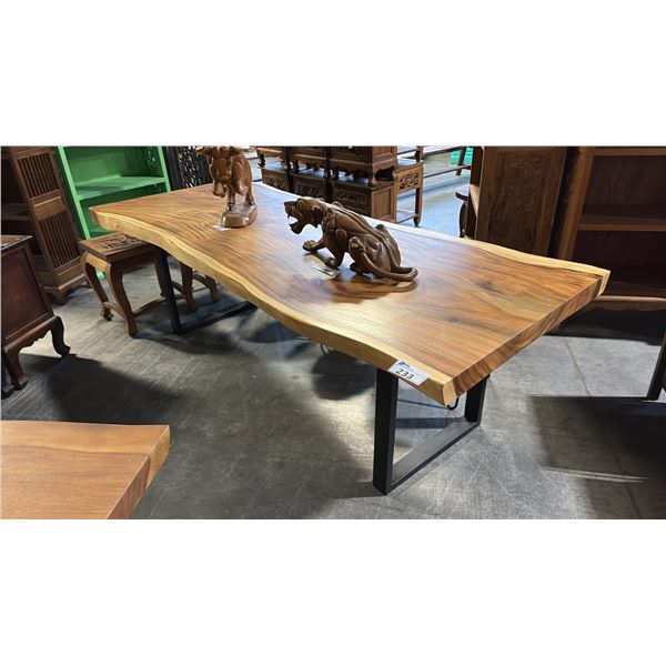 EXOTIC LIVE EDGE DINING TABLE 96" X 38"