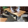 Image 1 : EXOTIC LIVE EDGE DINING TABLE 96" X 38"