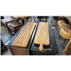Image 1 : 2 EXOTIC WOOD CHARCUTERIE PADDLE BOARDS 31"L