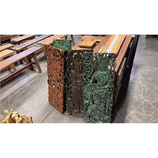 4 ASIAN THEMED WALL HANGINGS