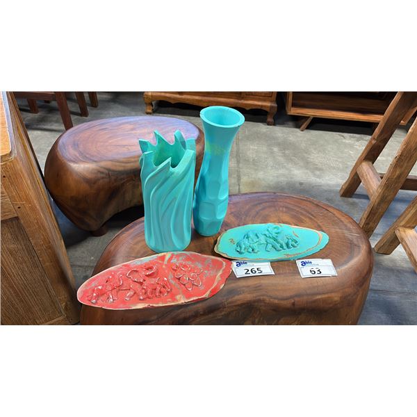 5 ASIAN THEMED WALL HANGINGS