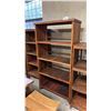 Image 1 : EXOTIC SUAR WOOD 5 TIER BOOKSHELF 40" X 75"