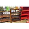 Image 1 : EXOTIC SUAR WOOD 4 TIER BOOKSHELF 34" X 49"