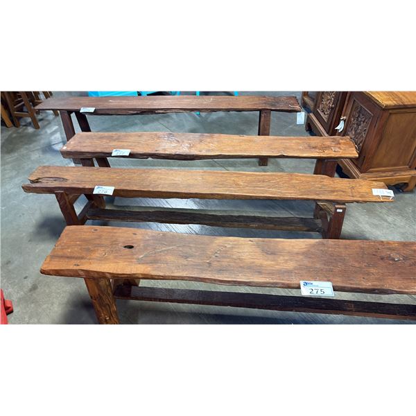 RECLAIMED TEAK BENCH 86"