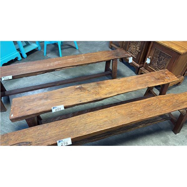 RECLAIMED TEAK BENCH 86"