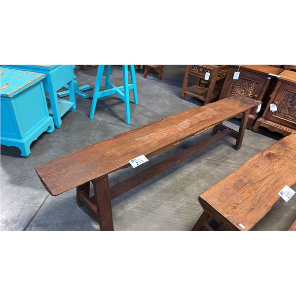 RECLAIMED TEAK BENCH 86"