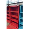 Image 1 : RED EXOTIC WOOD BOOKCASE 70 X 32"