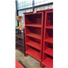 Image 1 : RED EXOTIC WOOD BOOKCASE 70 X 32"