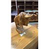 Image 1 : EXOTIC CARVED BULL STATUE 17"L X 13"H