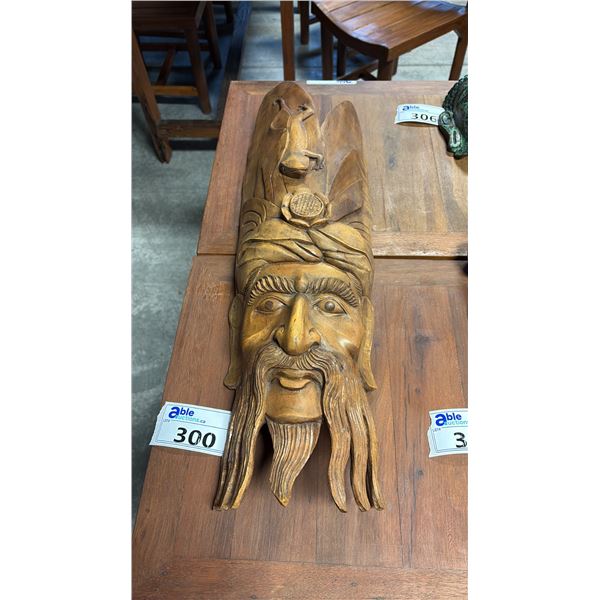 EXOTIC WOOD ASIAN THEME MASK