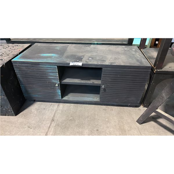 BLACK TV CABINET 44" X 21"