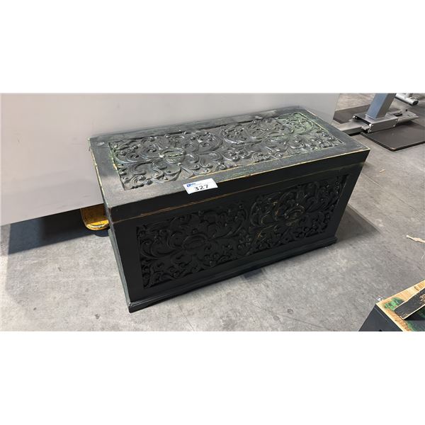 BLACK HOPE CHEST 40" X 18"