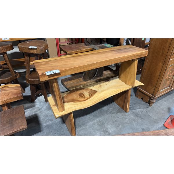 2 LIVE EDGE BENCHES 47"W