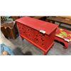Image 1 : RED EXOTIC WOOD DRESSER 40 X 28"