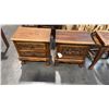 Image 2 : 4 ASSORTED SUAR WOOD SIDE/END TABLES