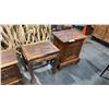 Image 3 : 4 ASSORTED SUAR WOOD SIDE/END TABLES