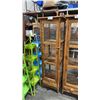 Image 1 : RECLAIMED TEAK DISPLAY CABINET 21" X 71"