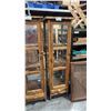 Image 1 : RECLAIMED TEAK DISPLAY CABINET 21" X 71"