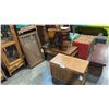 Image 1 : ASSORTED HARDWOOD TABLES AND MISC DECOR