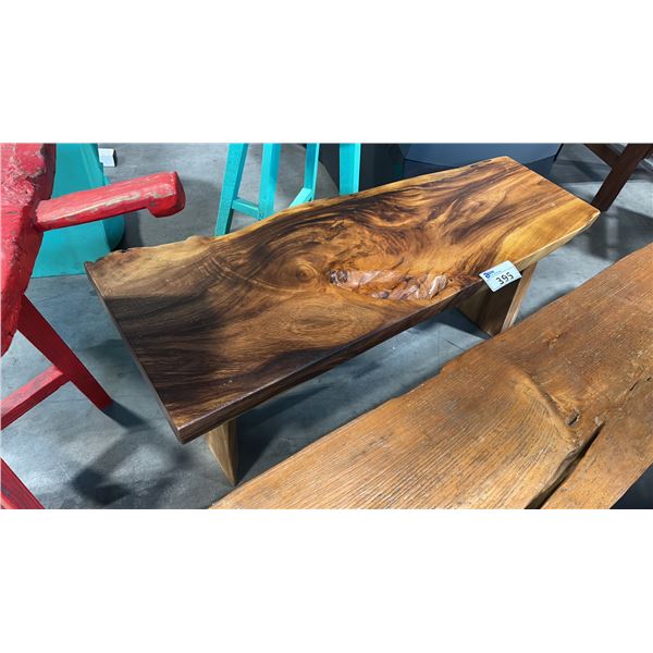 LIVE EDGE 47"W BENCH