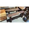 Image 1 : 2 SMALL RECLAIMED TEAK BENCHES