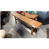 Image 1 : RECLAIMED TEAK BENCH 67"W