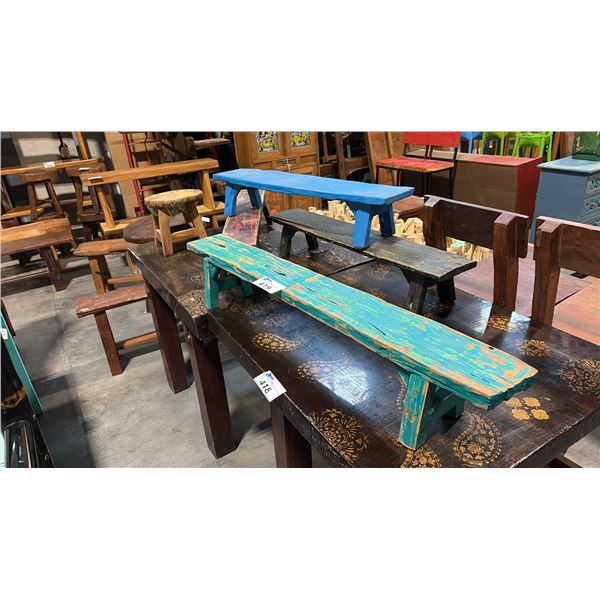 5 ASSORTED SMALL STOOLS