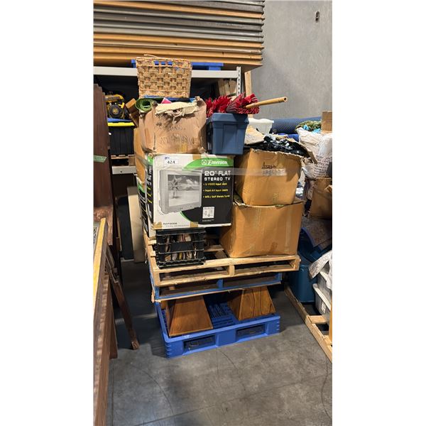 PALLET OF HOUSEHOLD MISC