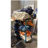 Image 1 : RACK OF MISC TARPS AND FOLDING AWNINGS