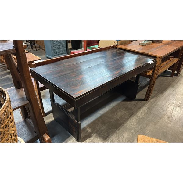 EXOTIC HARDWOOD DINING TABLE 60 X 30"