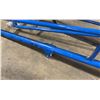 Image 3 : PAIR OF BLUE LAURENTIAN CANADIAN METAL COMMERCIAL REGULATION VOLLEYBALL NET POLES