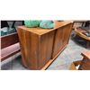 Image 2 : EXOTIC WOOD 61" X 18" X 36" SLIDING DOOR CABINET