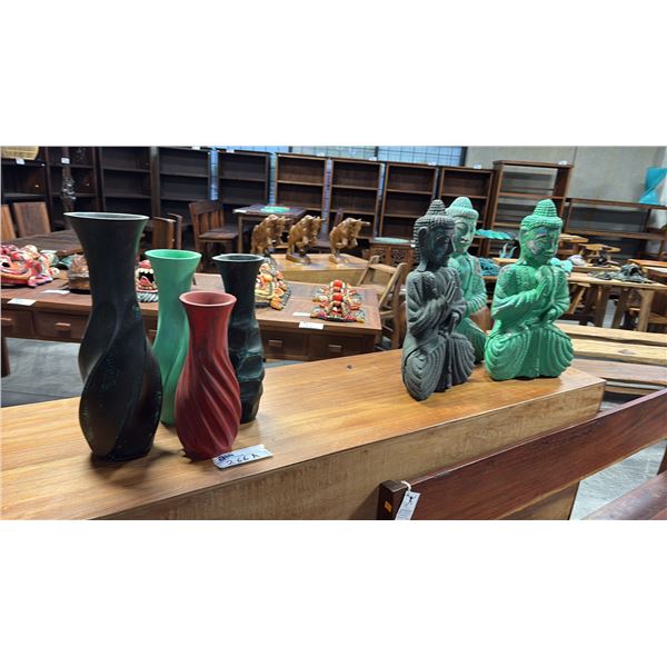 7 ASSORTED ASIAN THEMED DECORS