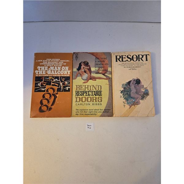 Vintage Books: The Man on The Balcony / Behind Respectable Doors / The Resort