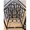 Image 2 : Wrought Iron Wine Rack - holds 11 bottles