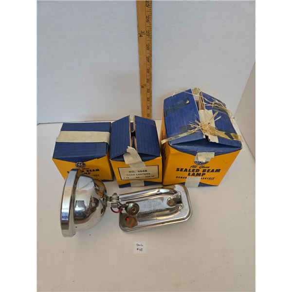 Battery Operated Flashlight with Replacement Sealed Beam Lamps