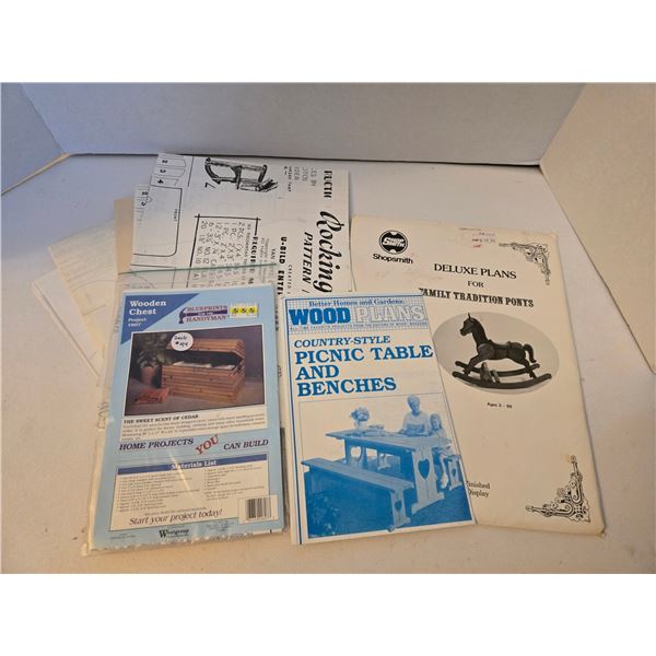 Assorted Vintage Woodworking Patterns