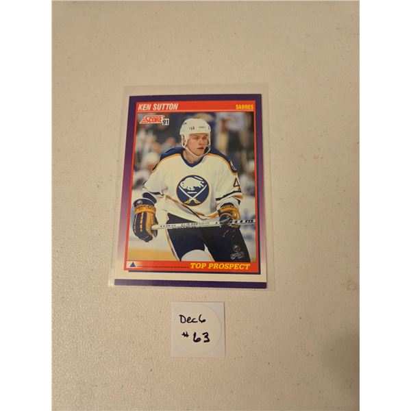 Ken Sutton Top Prospect Card